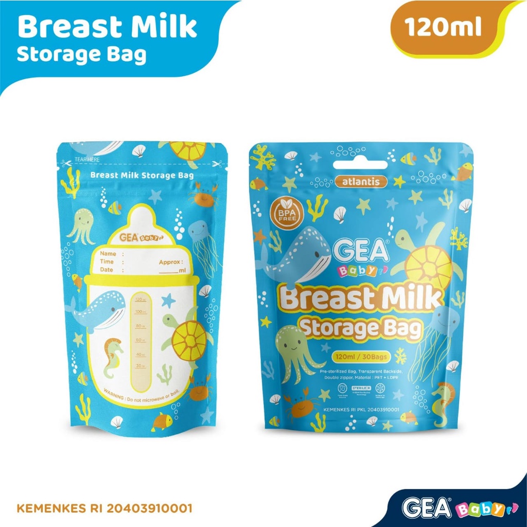 Kantong Asi GEA / Gea Breast Milk Storage 120 ml - Kemasan Pouch