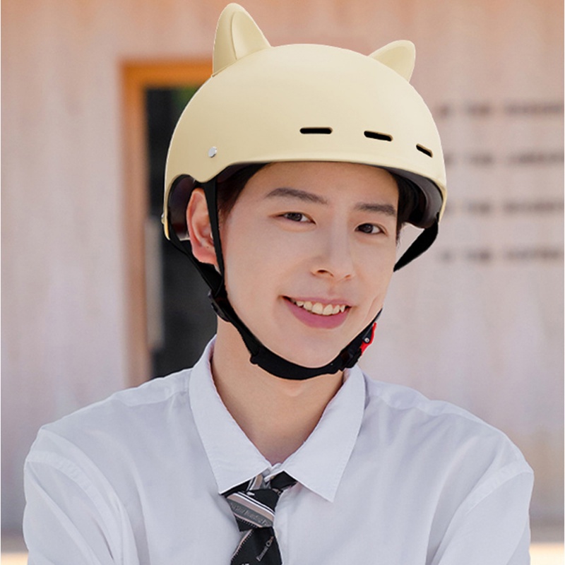 1pasang Telinga Kucing Lucu Styling Tahan Air Helm Dekorasi/DIY Kualitas Tinggi Tahan Aus Kepribadian Self Adhesive Dekorasi Aksesoris Motor