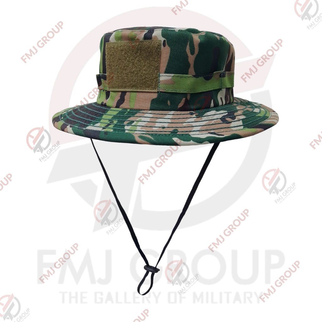 Topi Rimba Loreng Kasad TNI NKRI Terbaru Tactical Velcro Premium