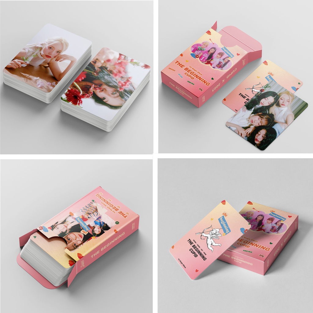 55pcs/box FIFTY FIFTY Photocards THE BEGINNING Lomo Card CUPID Kpop Postcards