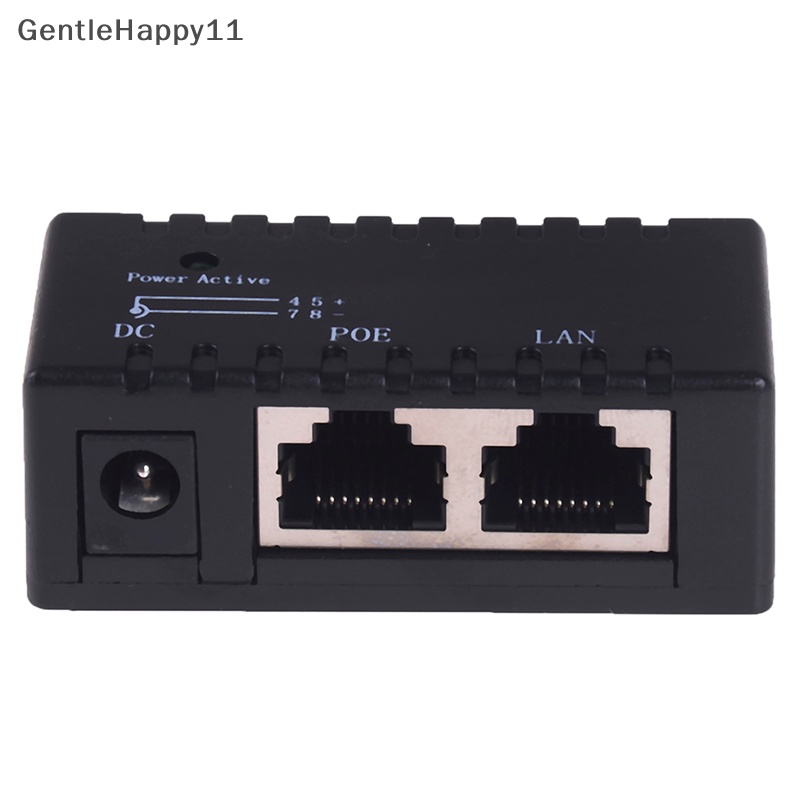 Gentlehappy Passive POE injector Untuk IP Kamera VoIP Telepon Netwrok AP device 12V - 48V id