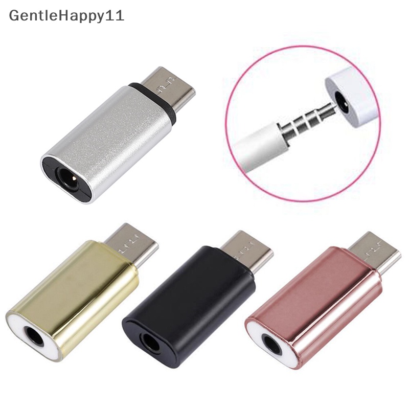 Gentlehappy USB To Type C Jack Adapter Micro USB Smartphone Converter Phone Charge Konektor id