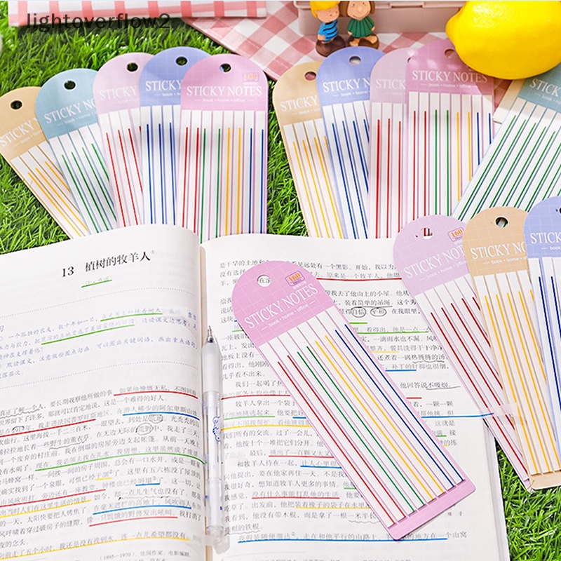 [lightoverflow2] 160lembar Transparan Sticky Notes Pads Clear Notepad Waterproof Memo Pad Untuk Jurnal Sekolah Alat Tulis Kantor [ID]