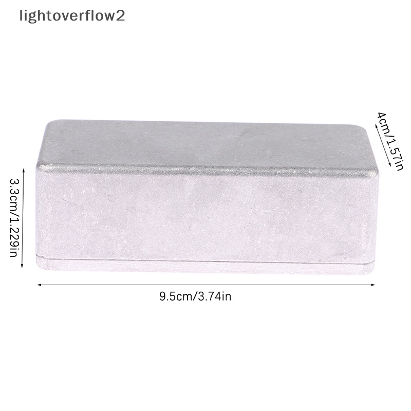 [lightoverflow2] 1pc Silver Aluminium Enclosure Case 1590A Kotak Proyek Elektronik Mini [ID]