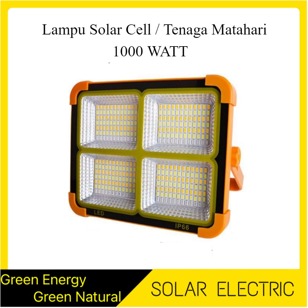Lampu Sorot Tenaga Matahari Surya Camping Portable Outdoor Indoor Lamp Solar Cell Floodlight