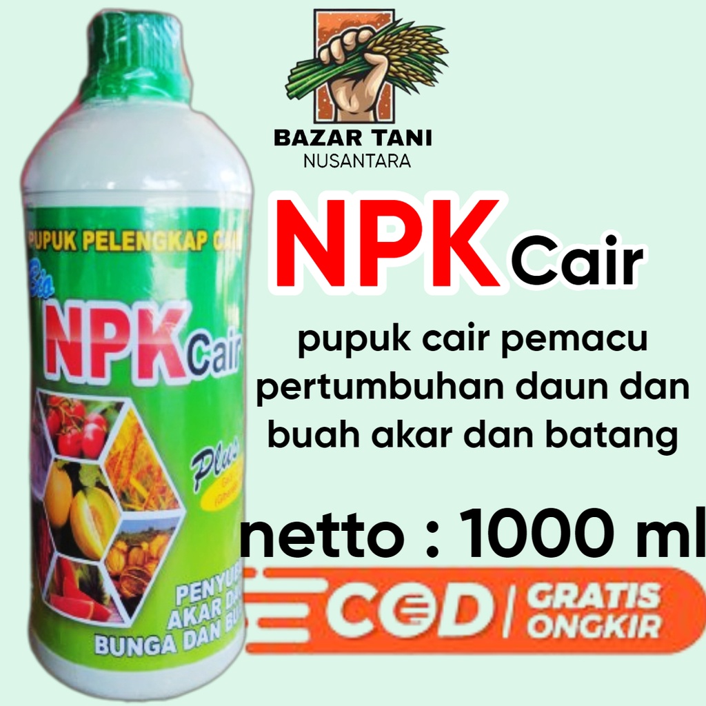 Bio NPK Cair Pupuk Bio Npk Cair plus Ga3 21% 1 liter