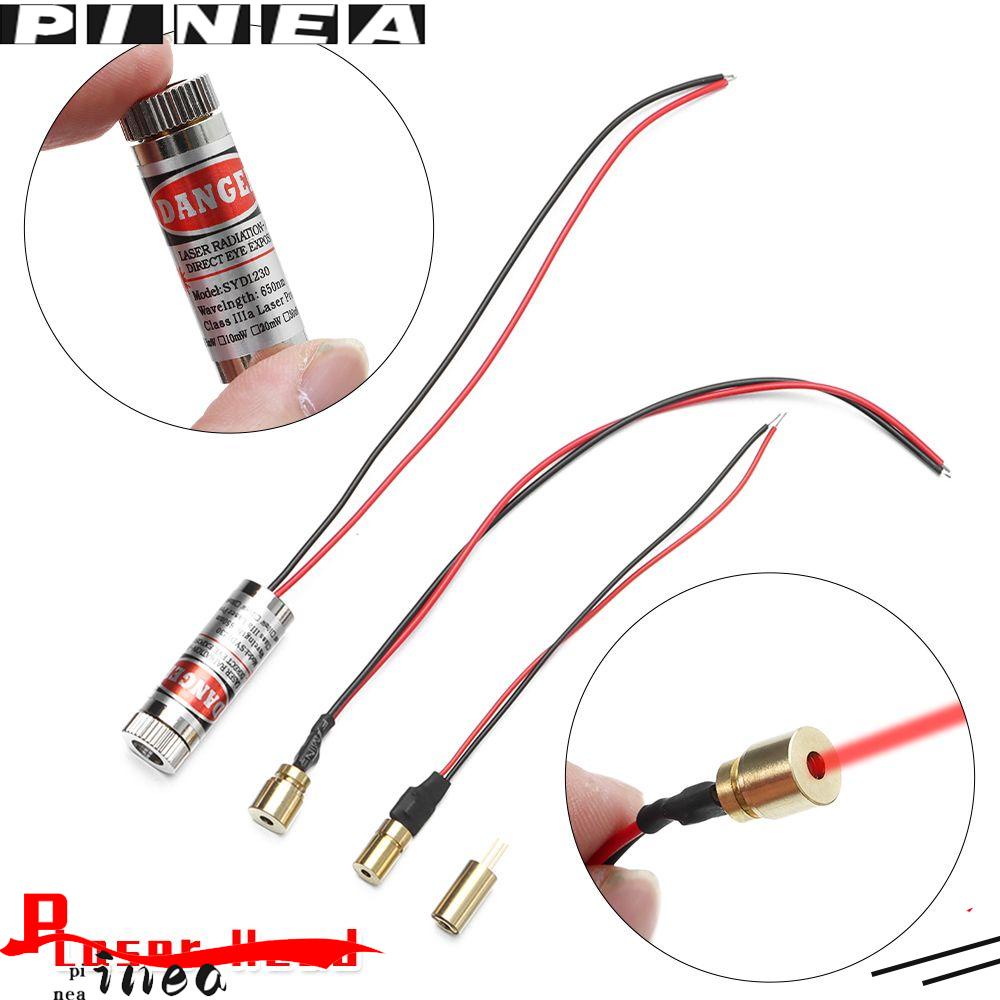 Laser Titik/Garis Nanas 650nm 5mW Adjustable Laser Diode Head Module Laser Kepala