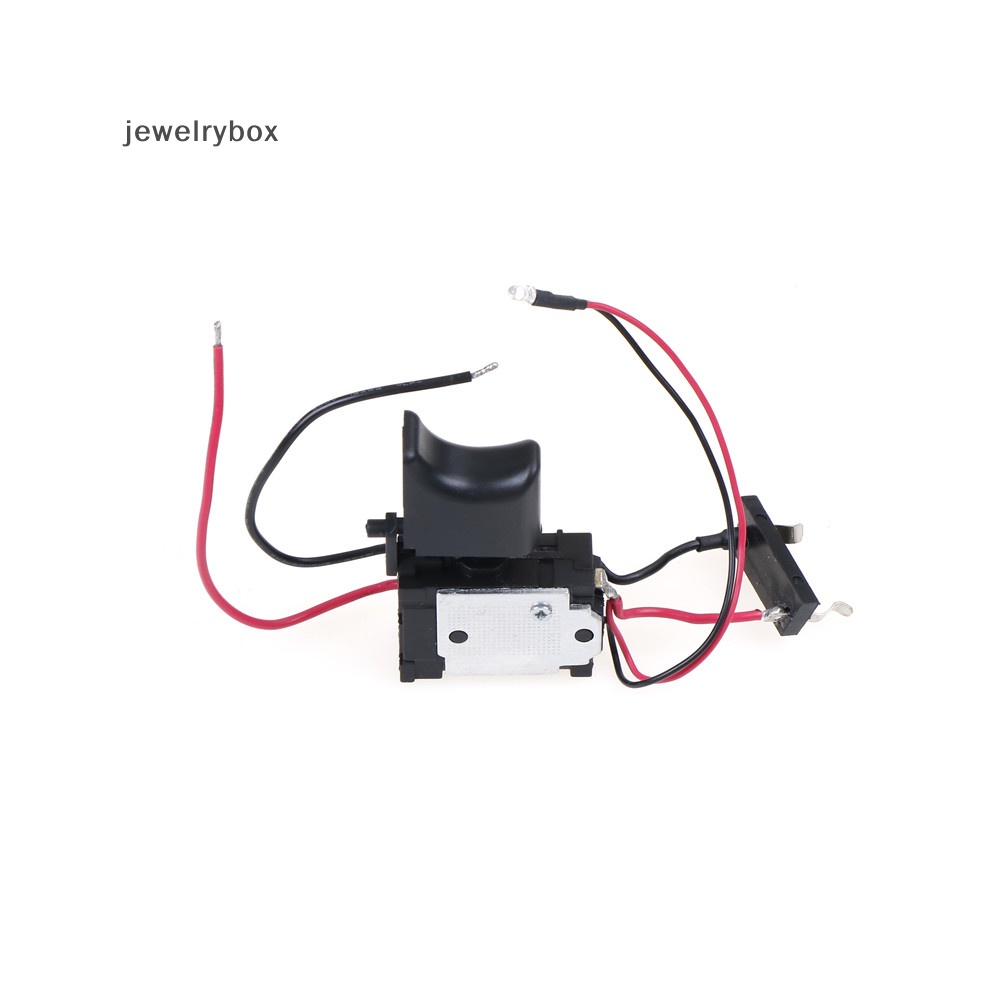 [jewelrybox] Dc 7.2-24V Bor Listrik Tahan Debu Kontrol Kecepatan Tombol Tekan Saklar Pemicu Butik
