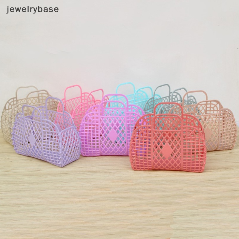 [jewelrybase] Removable Shower Basket Keranjang Mandi Plastik Kamar Mandi Berongga Cuci Keranjang Penyimpanan Butik