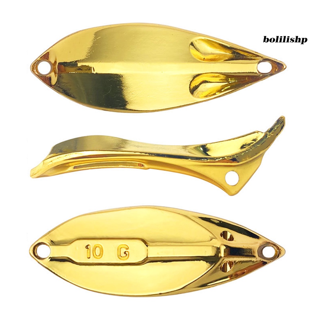 Bo-4.3cm/10g Sequin Bait Treble Hook Desain Bulu Tajam Meningkatkan Tingkat Memancing Umpan Sequin Keras Pin Umpan Memancing Luar Ruangan