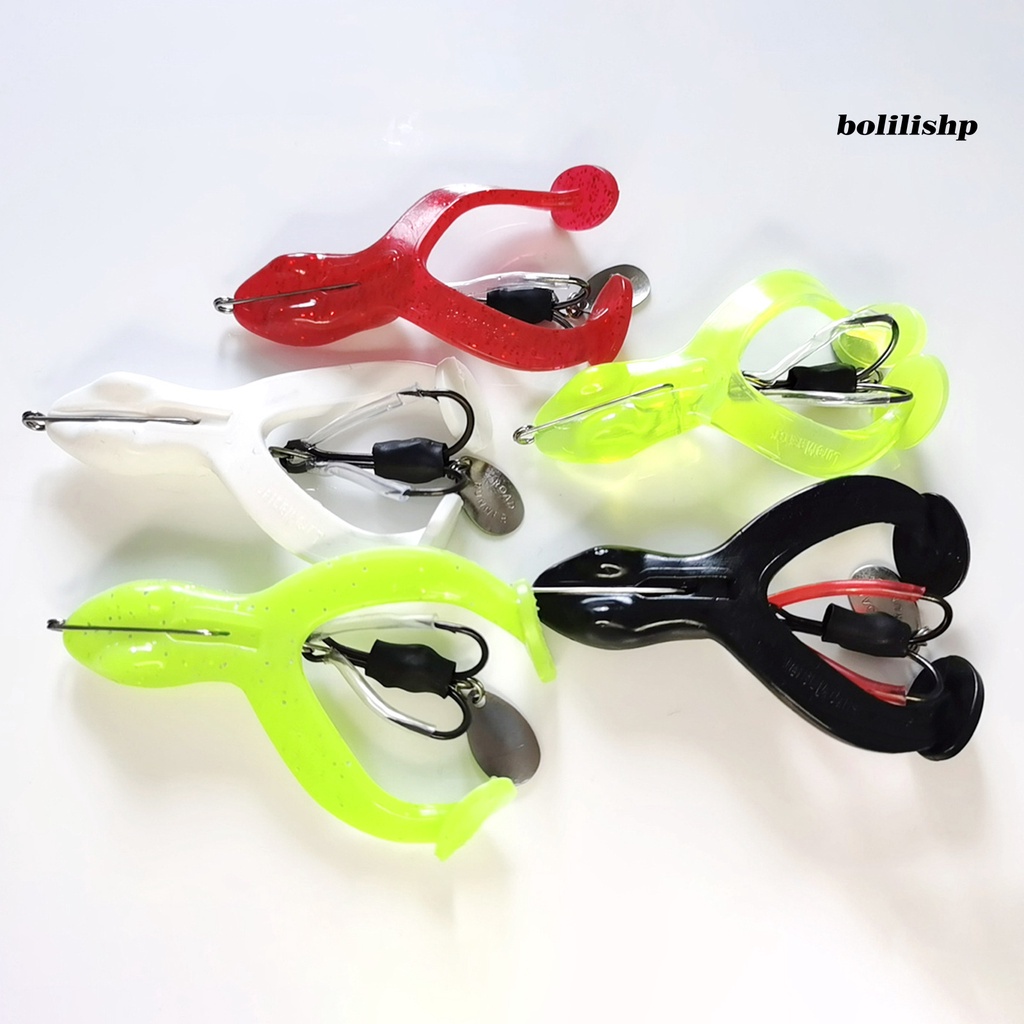 Bo-lure Hook Tajam Penembus Tinggi Tahan Gigit Semua Air Yang Berlaku Menggoda Angling PVC Memancing Thunderfrog Kait Ganda Memancing Luar Ruangan