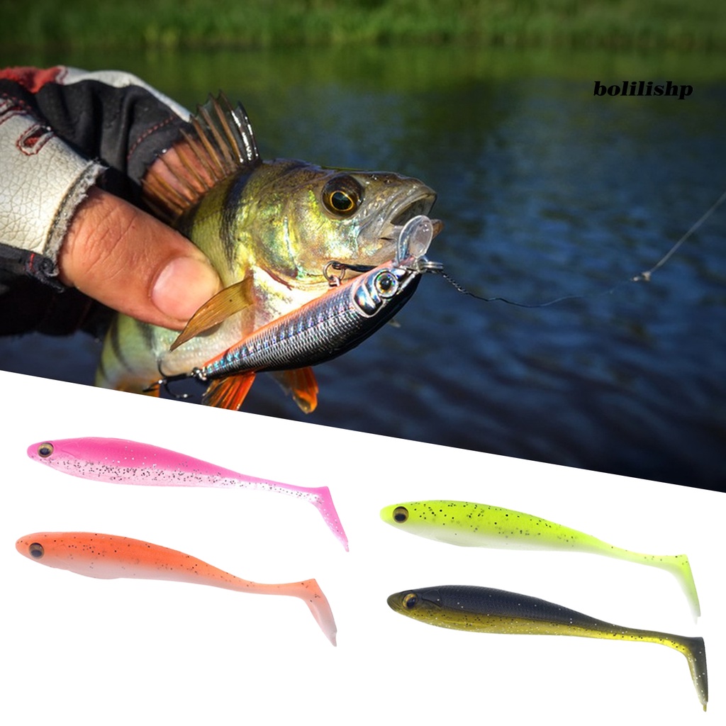 Bo-5 Pcs Umpan Pancing Renang Fleksibel Kesetiaan Hebat Tubuh Hidup 3D Mata Angling Daya Tahan Tinggi Air Asin Air Tawar Umpan Lembut Angling Stuff