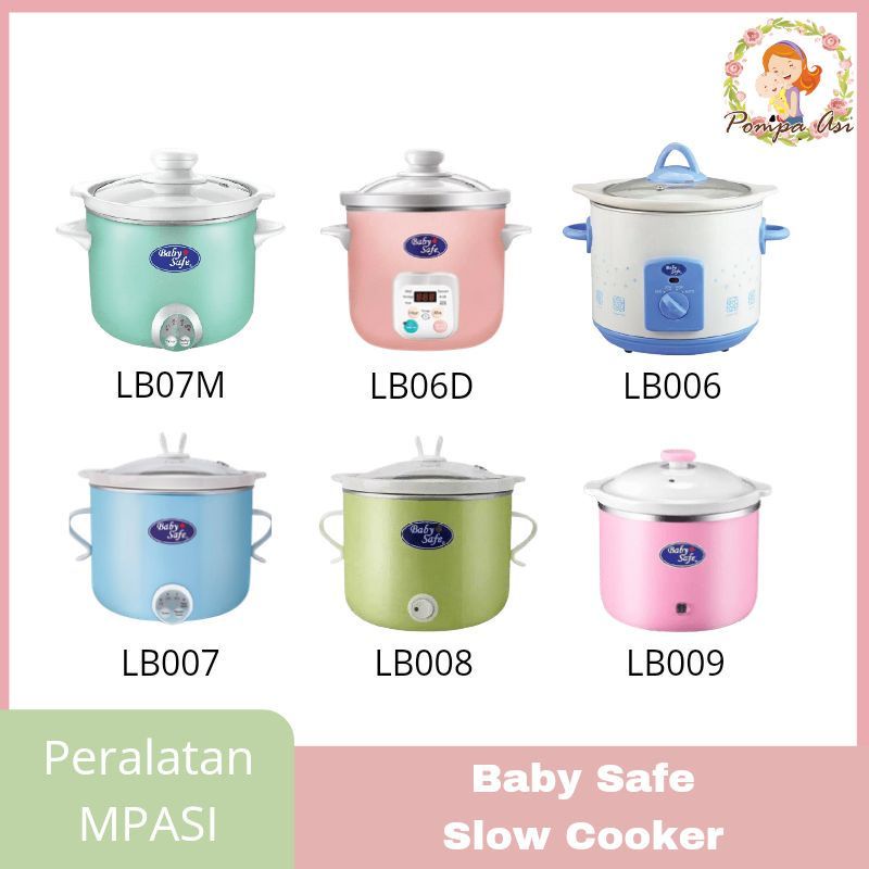 Baby Safe Slow Cooker MPASI Digtal Peralatan Makan Bayi Praktis Hampers Kado Lahiran By Mallpompaasi