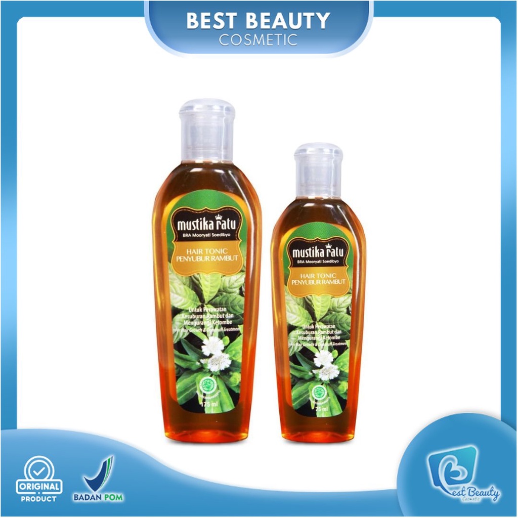 ★ BB ★ Mustika Ratu Hair Tonic Ramuan Penyubur Rambut 75ml - 175ml