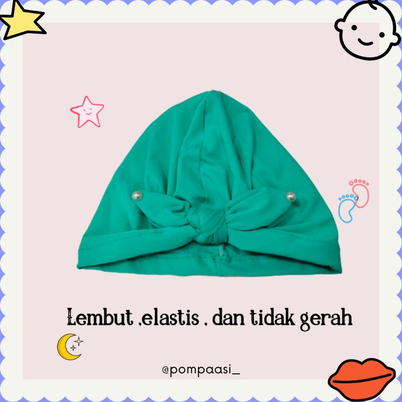 Turban Pita kelinci mutiara / Turban bayi