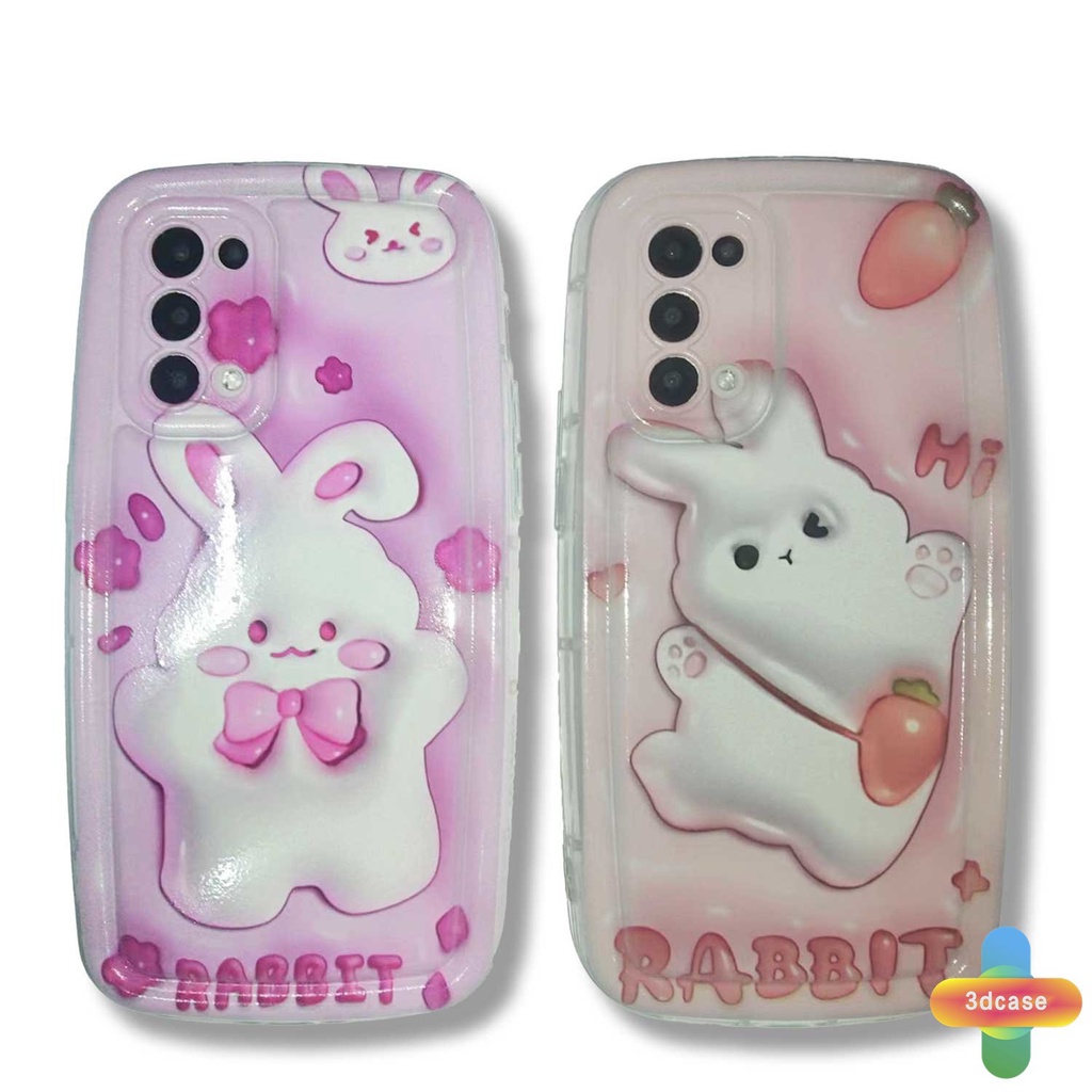 Soft Case Realme 10 5S 5 5i 9i C17 7i C11 2021 C21Y C30 C30S C33 C31 C35 C15 C21 C25 C20 C3 C12 C2 C25S C1 C25Y C2 C3i 6i C20A  Narzo 20 10 10A 20A 30A 50i 50A Prime A7 A5S A15 A16 A17 A53 A53S A57 Cute Rabbit Camera Lens Protection Soap Case