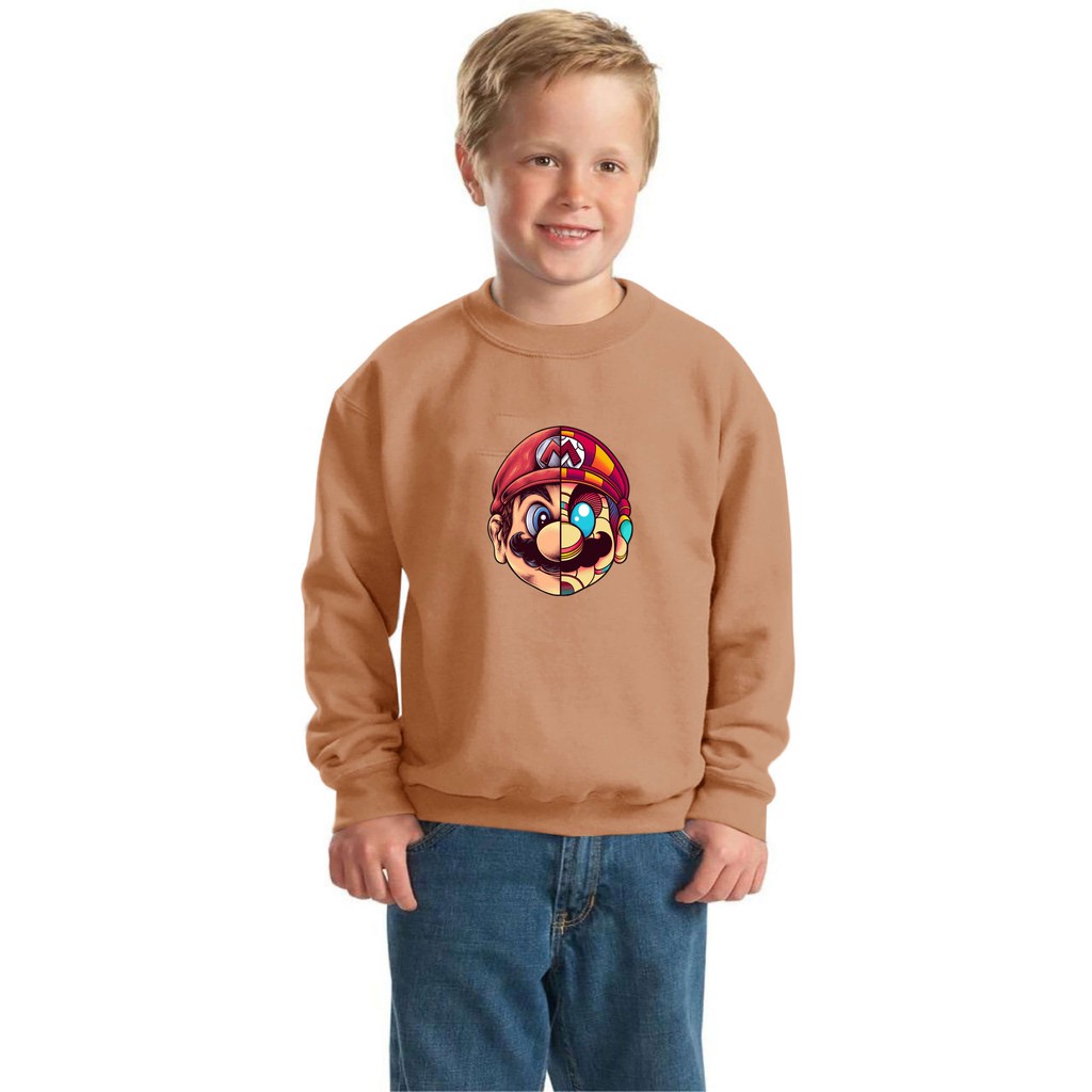 bisa bayar di tempat/ BS//COD//BAJU KAOS ANAK ANAK MARIOO TANGAN PANJANG GOOD QUALITY