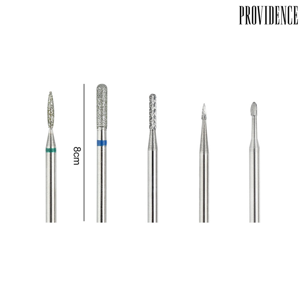 Providence 1set Mata Bor Kuku Tahan Karat Daya Tahan Tinggi Instalasi Sederhana Nyaman Hemat Tenaga Kerja Menghilangkan Kulit Mati Mata Bor Stainless Steel Manicure Pedicure Polishing