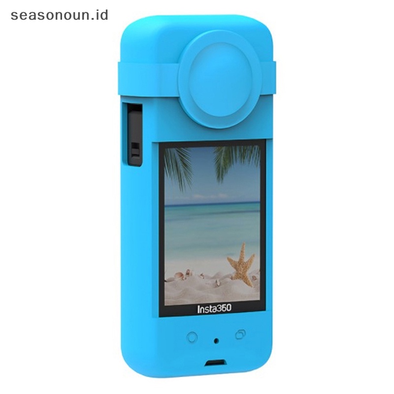 Seasonoun Silicone Case Insta360 ONE X3 Kamera Action Panorama Dustproof Anti-Drop Case.