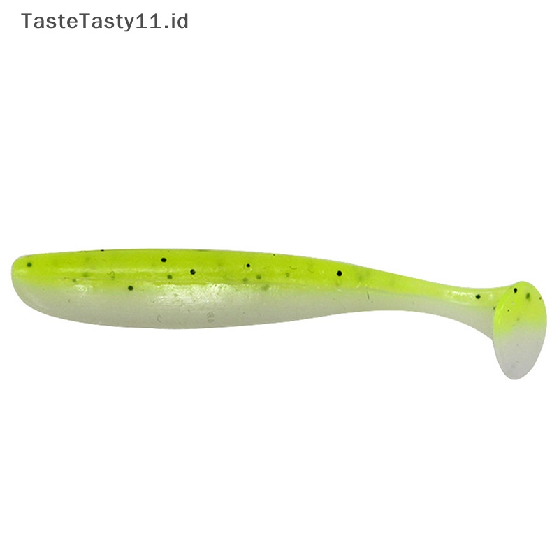 Tastetasty T Tail Worm Soft Lures Easy Shiner Umpan Lembut Buatan Bau Ditambahkan Untuk Bass Mancing Wobblers.