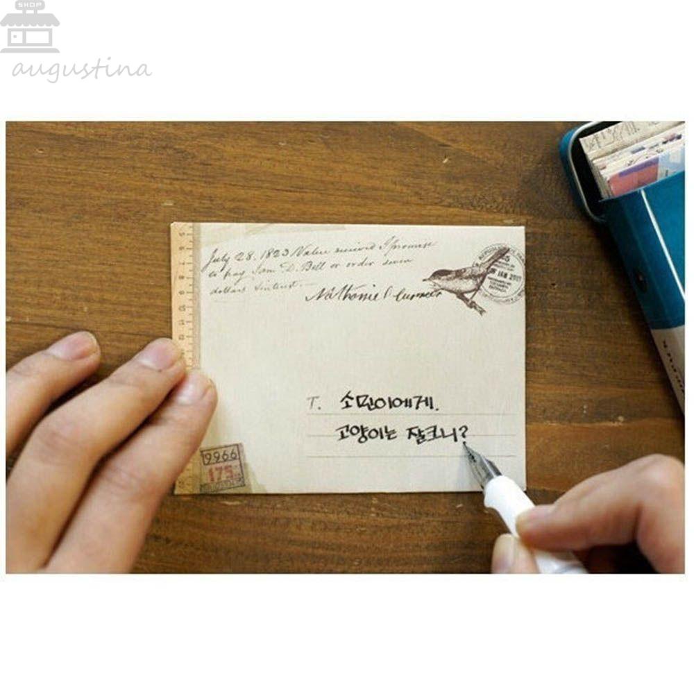 Amplop Agustina Gaya Eropa 12PCS/lot Amplop Surat Ucapan Lucu Retro Air Mail Vintage Stationery