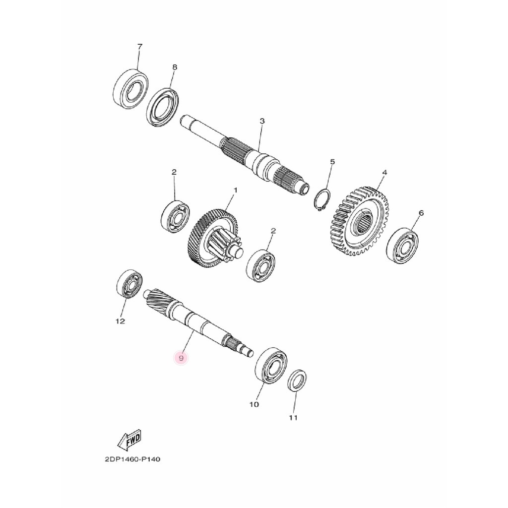 AS PULY PULI PULLEY BELAKANG CVT GIGI RASIO 16T NMAX N MAX LAMA OLD ORIGINAL YGP 2DP-E6111-00