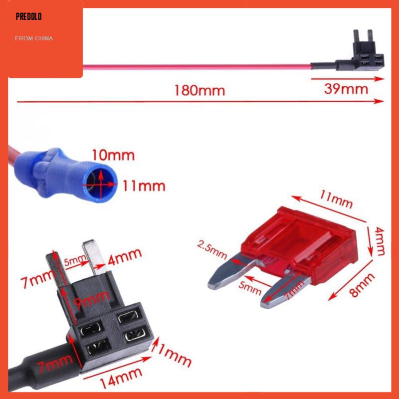 [Predolo] Sekring Sirkuit 2x Tap ATS Mini Adaptor Rangkaian Ganda Low Profile Blade Fuse