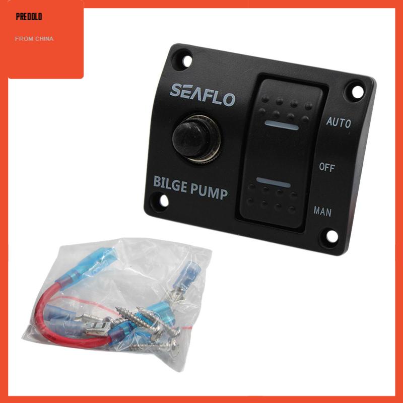 [Predolo] Bilge Pump Switch Panel Automatic/Off/Manual with built in fuse