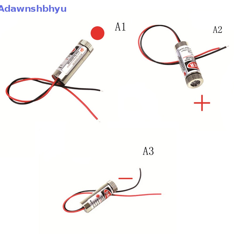 Adhyu 650nm 5mW Red Point/Line/Cross Laser Module Head Lensa Kaca Fokus ID