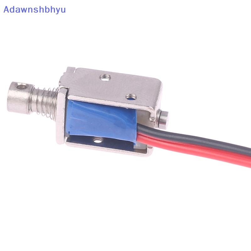 Adhyu DC3V 10mm * 11mm Micro mini Block solenoid Electro Melalui push-pull solenoid Stroke 4mm ID