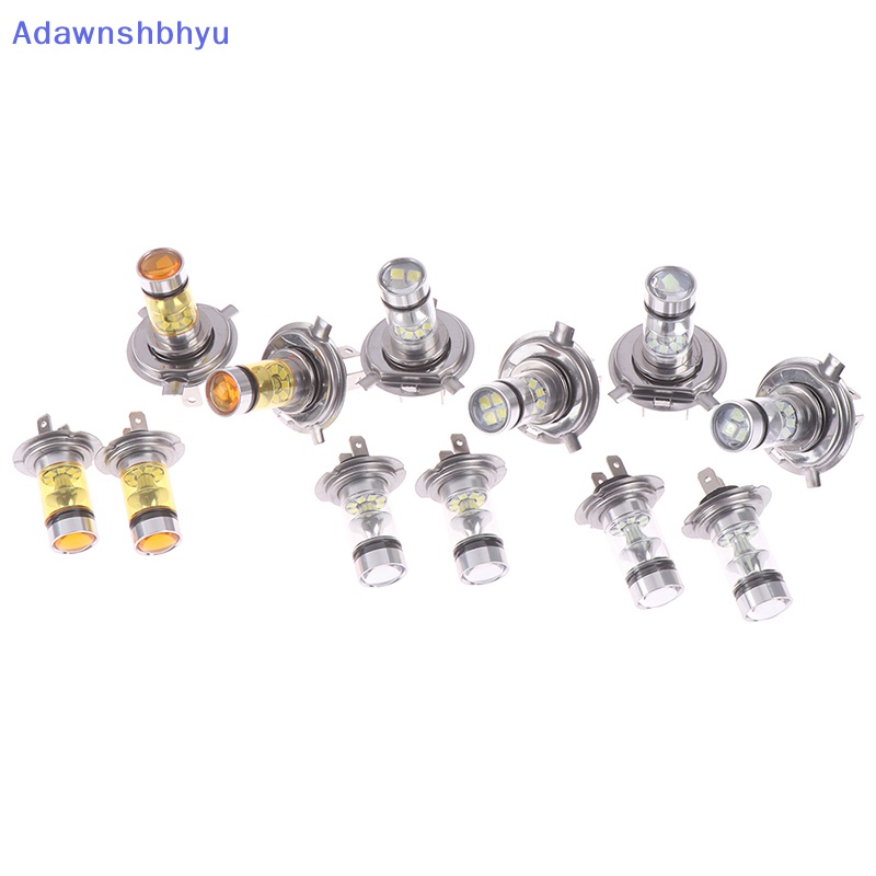Adhyu 2x Mobil H4/H7 9003 HB2 8000K Hi/Lo Beam 20lampu Kabut LED Berkendara DRL Bulb Lamp ID