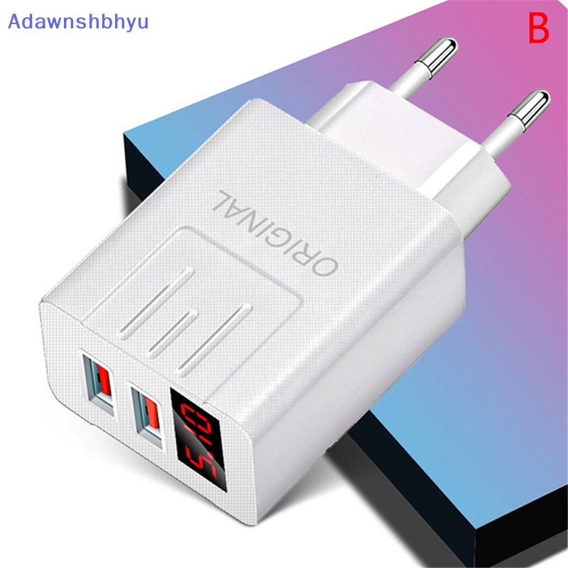 Adhyu 45W QC 3.0 USB Charger LED digital display Quick Charge Adaptor Cas Telepon ID