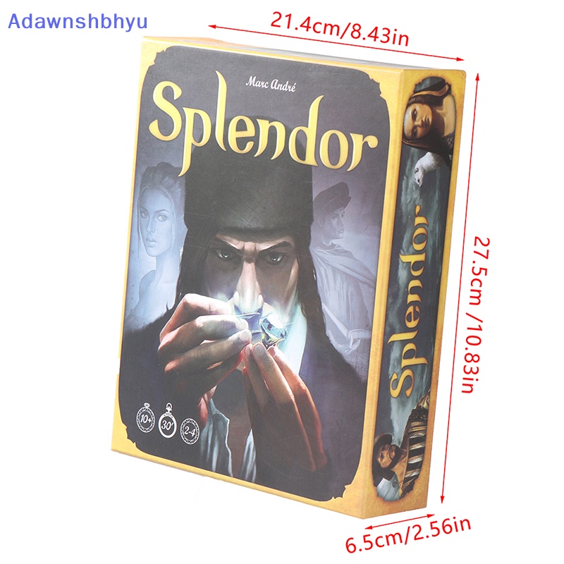 Adhyu 1Box Gem Businessman Chess And Card Board Game Permainan Strategi Keluarga Splendor ID