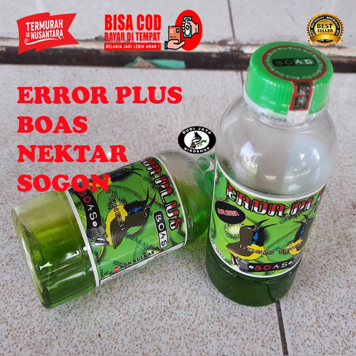 JUAL ERROR PLUS NECTAR BOAZ PAKAN BURUNG KOLIBRI KONIN SOGON OTONG NYILET SUPLEMEN KHUSUS LOMBA