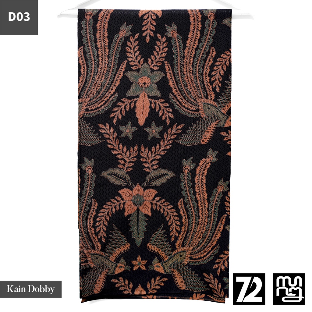 BAHAN BATIK PREMIUM Dobby Dobi Dobbi Dolbi Motif Burung Warna Hitam Merah 723658 Cap 72 Jarik Jarit Samping Kebat Panjang Batik Dobby Modern Premium Bahan Seragam Batik Pernikahan Kantor Keluarga Murah Kamen Jadi Batik Bali Lembaran