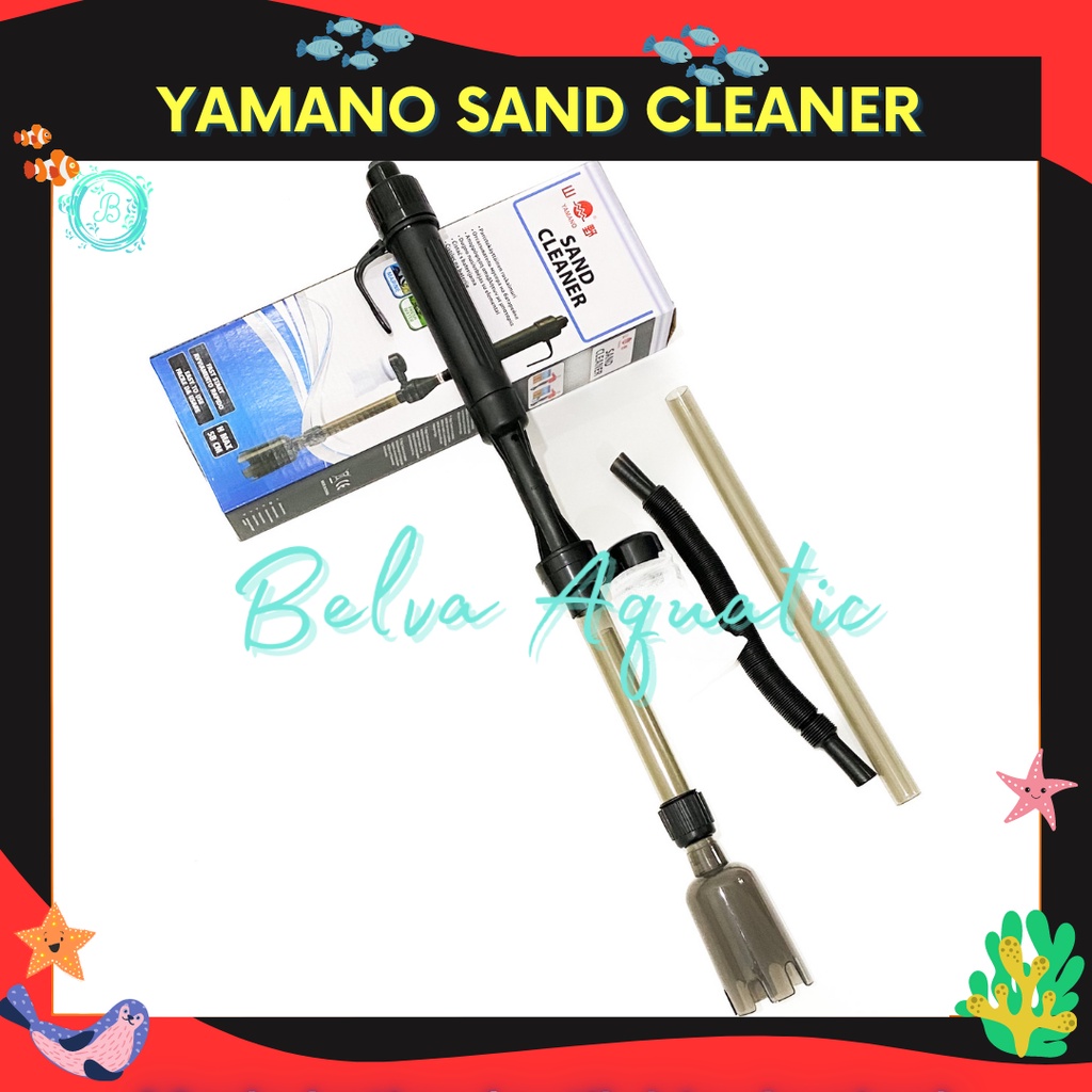 Yamano Sand Battery Cleaner Aquarium dulunya Magic Cleaner Pump Baterai Alat Kuras Pembersih Penyedot Penguras Air Akuarium Tank Ikan