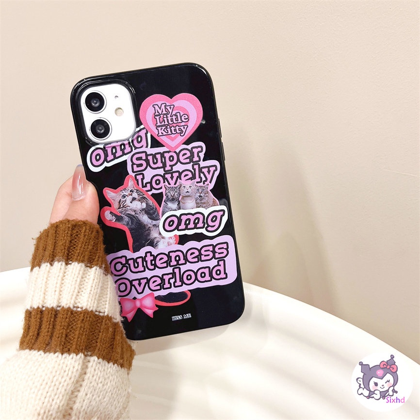 IPHONE Kompatibel Untuk Iphone14 13 12 11 Pro Max SE 2020 X Xr Xs Max8 7 6Plus Fun Cute Star Cat Couple Silikon Phone Case Lembut Anti Jatuh Pelindung TPU Cover XJJJJ