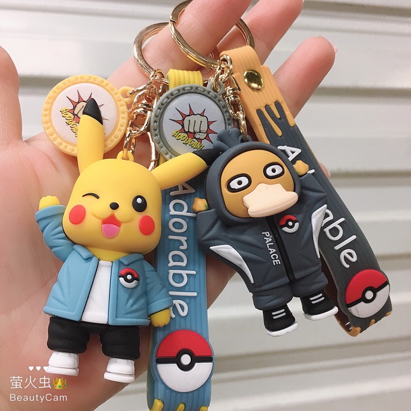 5desain Pakaian Kasual Personifikasi Teman Pokemon Kartun Gantungan Kunci Dengan Tali Anti Hilang Untuk Semua Mobil Kunci Rumah Untuk Airpods 1 2 3 PRO 4 6 pro4 pro6 wm01 wm02 lp40 i7s Case DIY
