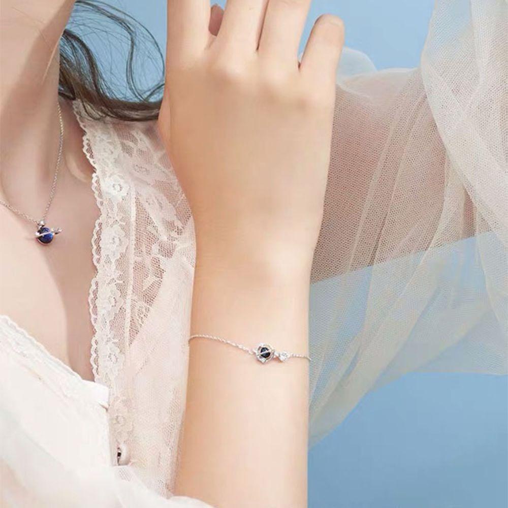 LILY Gelang Wanita Planet Desain Sederhana Manis Kecil Segar Fashion Gadis