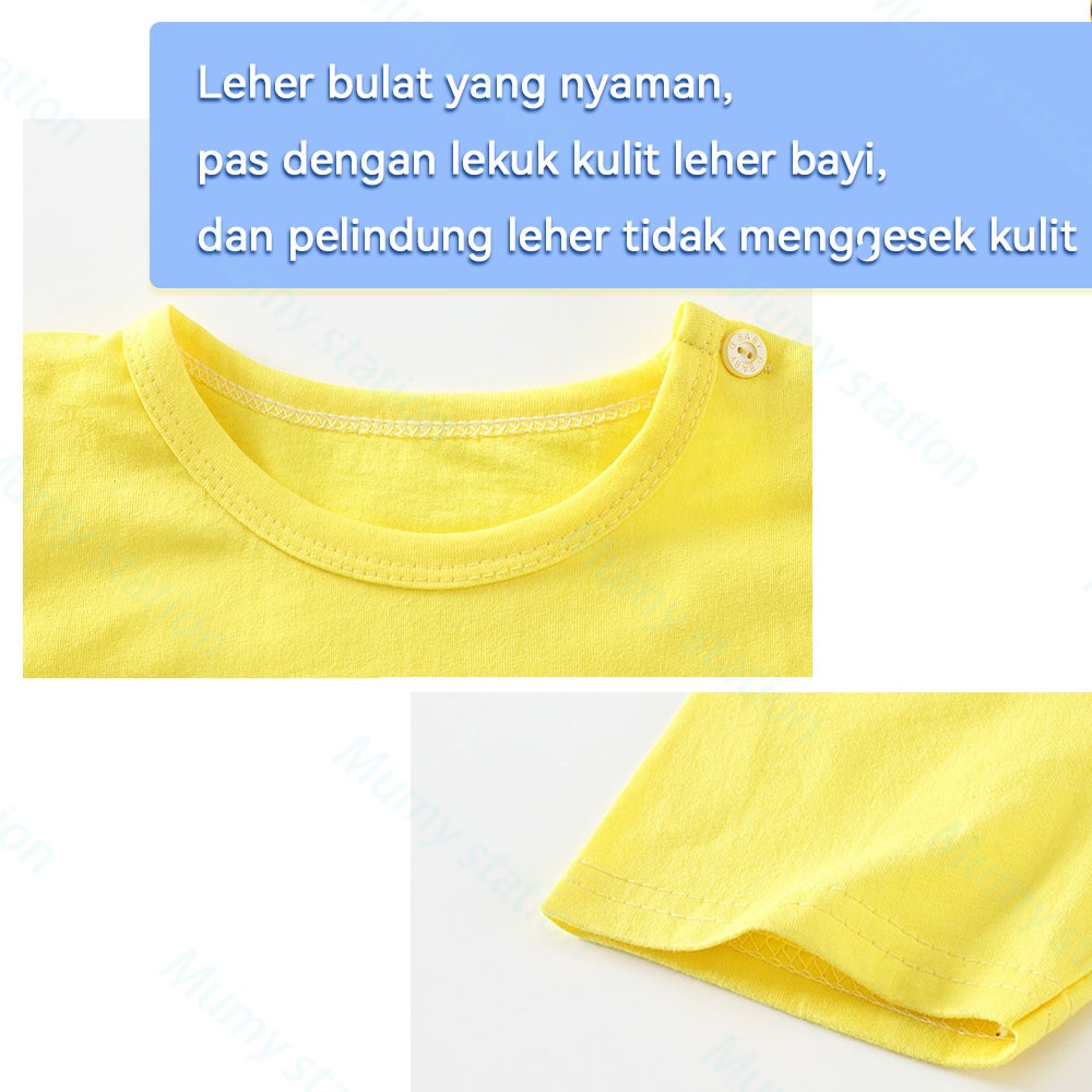 Mumystation 1-8Tahun Baju Kaos Anak Laki Laki Perempuan Lembut