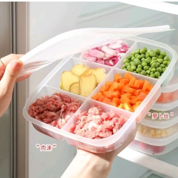 Food Storage 4 Sekat Tempat Penyimpanan Kotak Makanan/Lunchbox Bekal