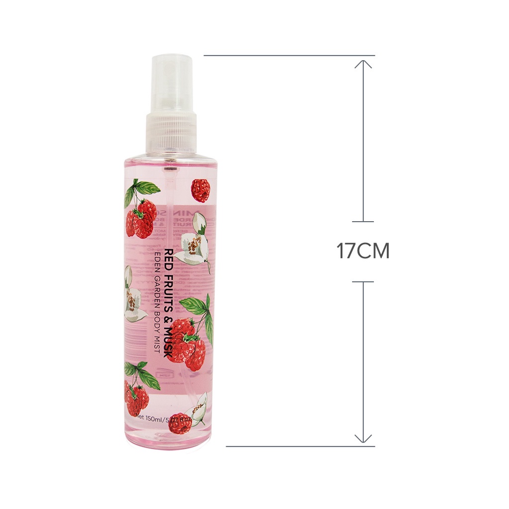 MINISO BODY MIST / Garden of Eden Body Spray 150mL / PARFUM UNISEX BUNGA dan BUAH / PARFUM WANITA / PERFUME PRIA