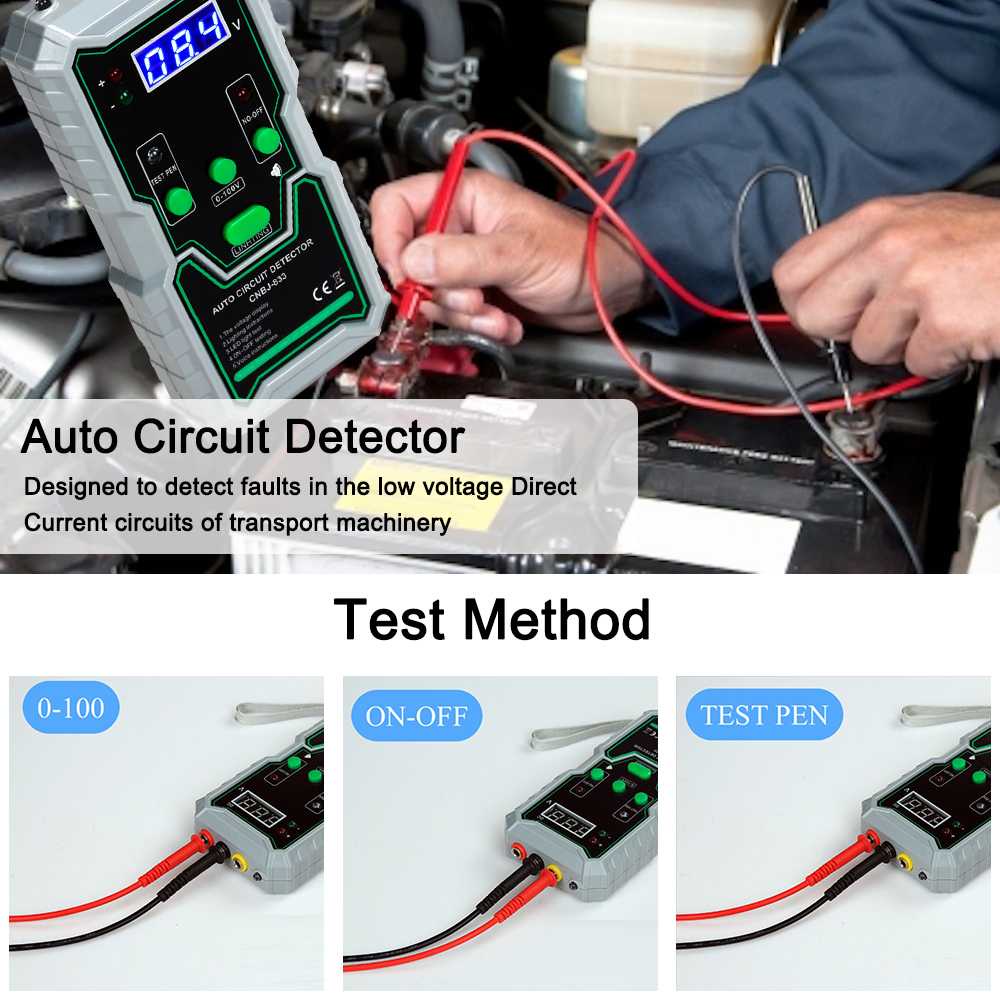 Alat Detektor Sirkuit Kelistrikan Mobil Motor Auto Circuit Tester - CNBJ-833