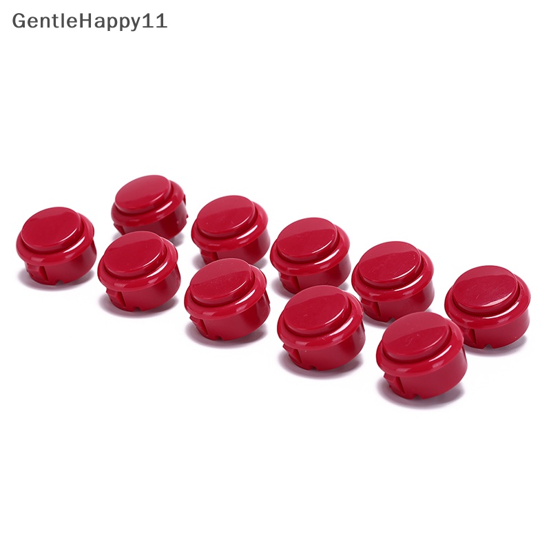 Gentlehappy 10pcs 30mm push buttons Ganti Untuk Game Tombol arcade Bagian 7warna id