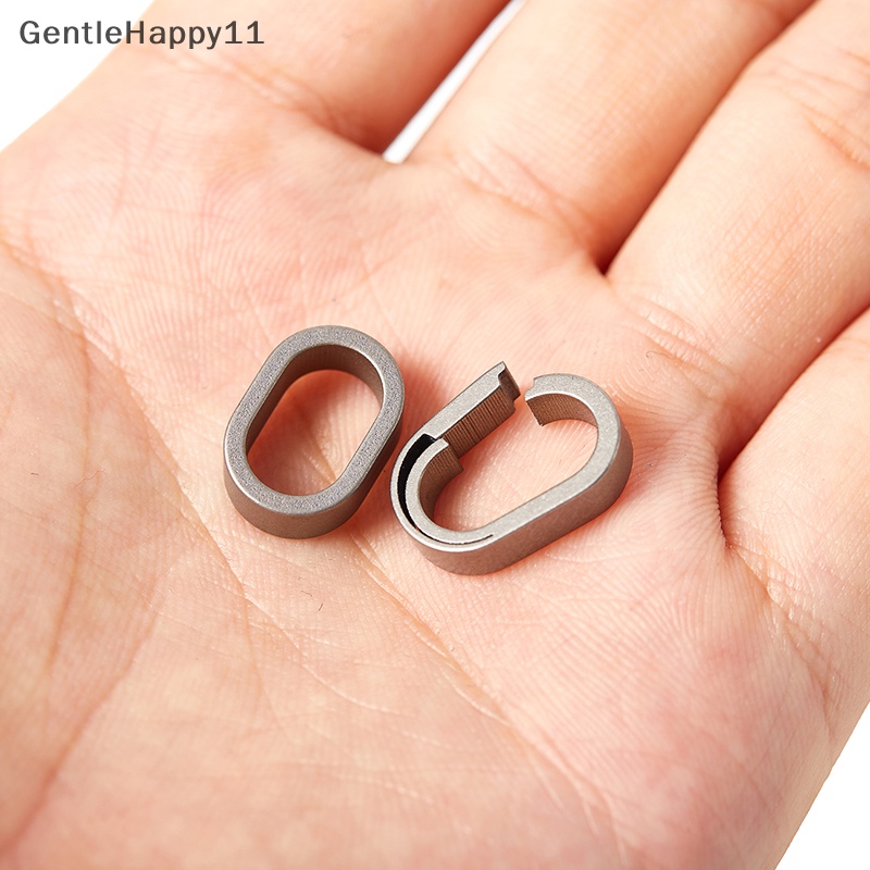 Gentlehappy Gesper Titanium Mini Kecil Gantungan Kunci Pinggang Rantai Aksesoris Outdoor Tool id