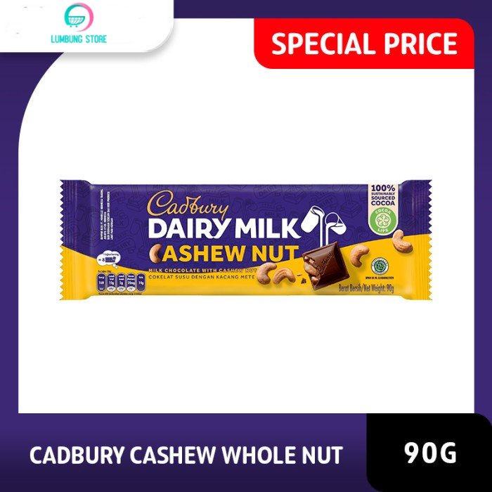 

Cadbury Coklat Cashew Nut 90g [Special Price]