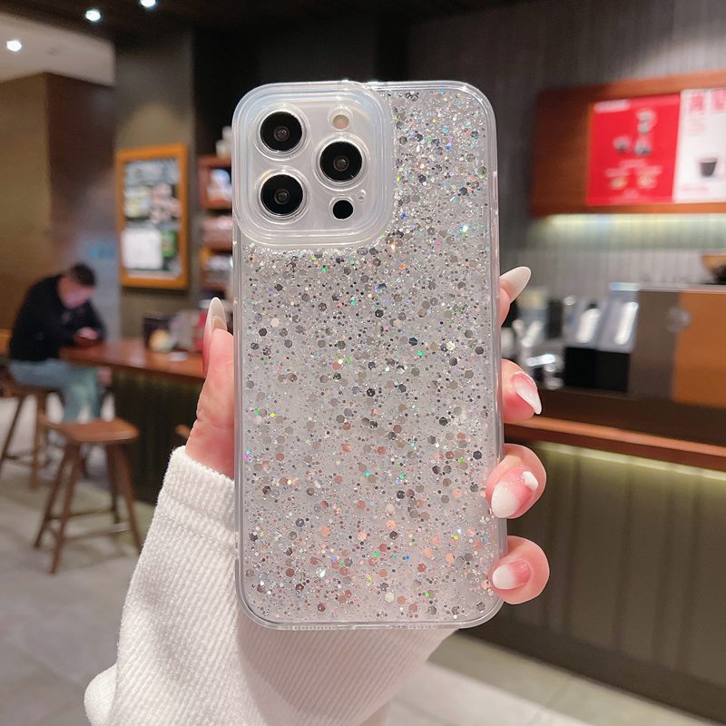 Crystal Pink Starry Sky Soft Case for IPhone 7 8 Plus X XS XR XS Max 11 13 12 14 PRO Max 14 Plus Clear Phone Case for Girl Women Gift