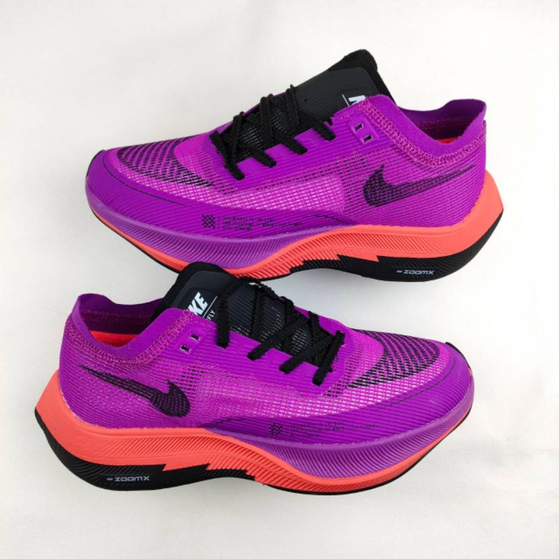 SEPATU RUNNING NIKE ZOOM% VAPORFLY BLACK PURPLE BISA COD