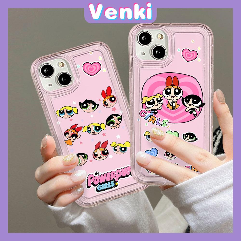 VENKI - For iPhone 11 Case Clear Phone Case TPU Soft Case Airbag Shockproof Protection Camera Cute Cartoon Little Girl Compatible with iPhone 14 13 Pro Max iPhone 12 Pro Max XR XS