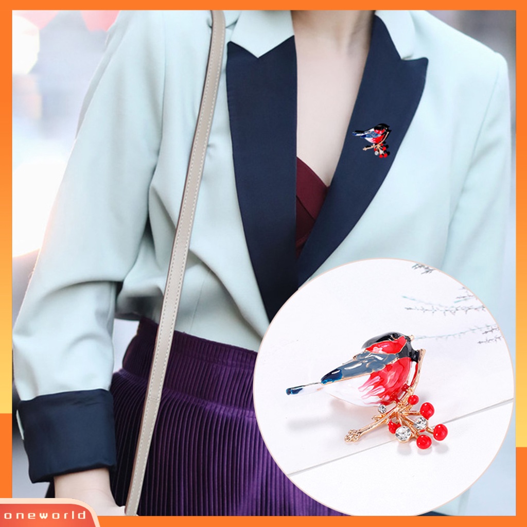 [ONE] Bros Pin Gaya Etnik Lencana Bros Kartun Burung Alloy Yang Mudah Serasi Untuk Pesta